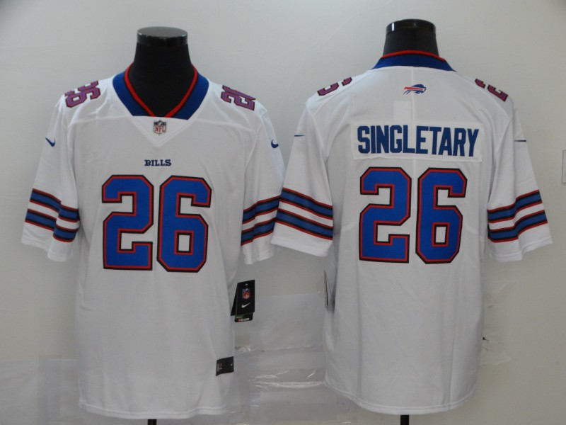 Men Buffalo Bills 26 Singletary white Nike Vapor Untouchable Limited Player NFL Jerseys